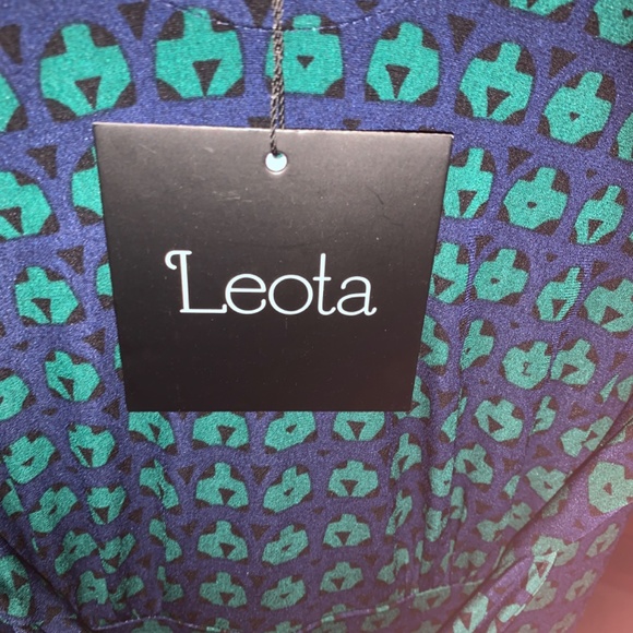 Leota‎ High Modern dress with wrap belt. NWT. Handmade NYC - Picture 3 of 6